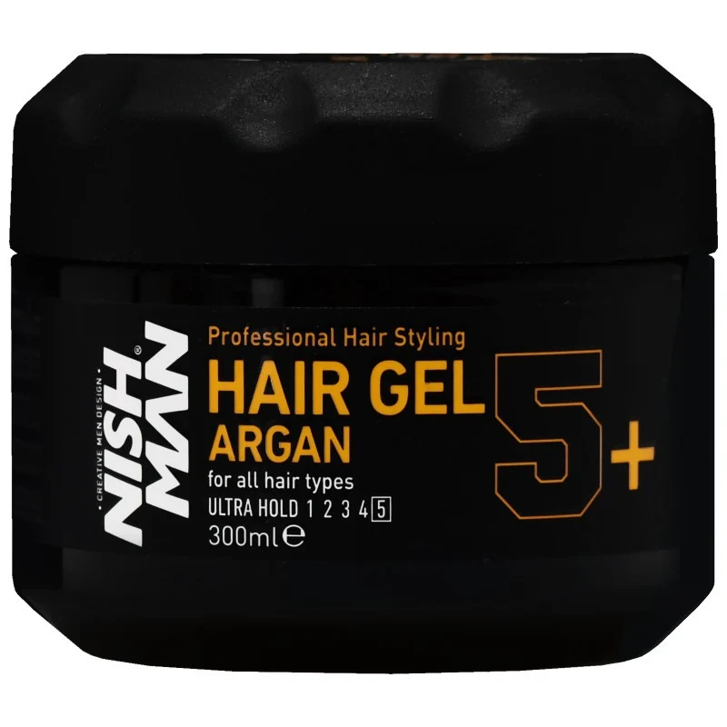 Nishman Gel Capelli Ultra Tenuta All'olio Di Argan 300 ml — Gel capelli