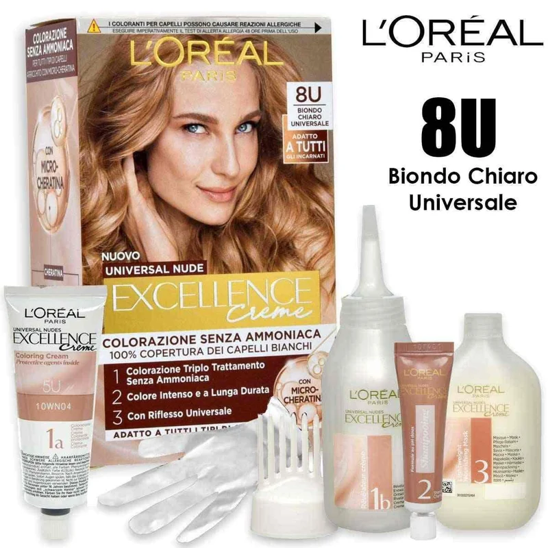 L'oréal paris Excellence Creme Universal Nude 8U biondo chiaro — Tinta capelli
