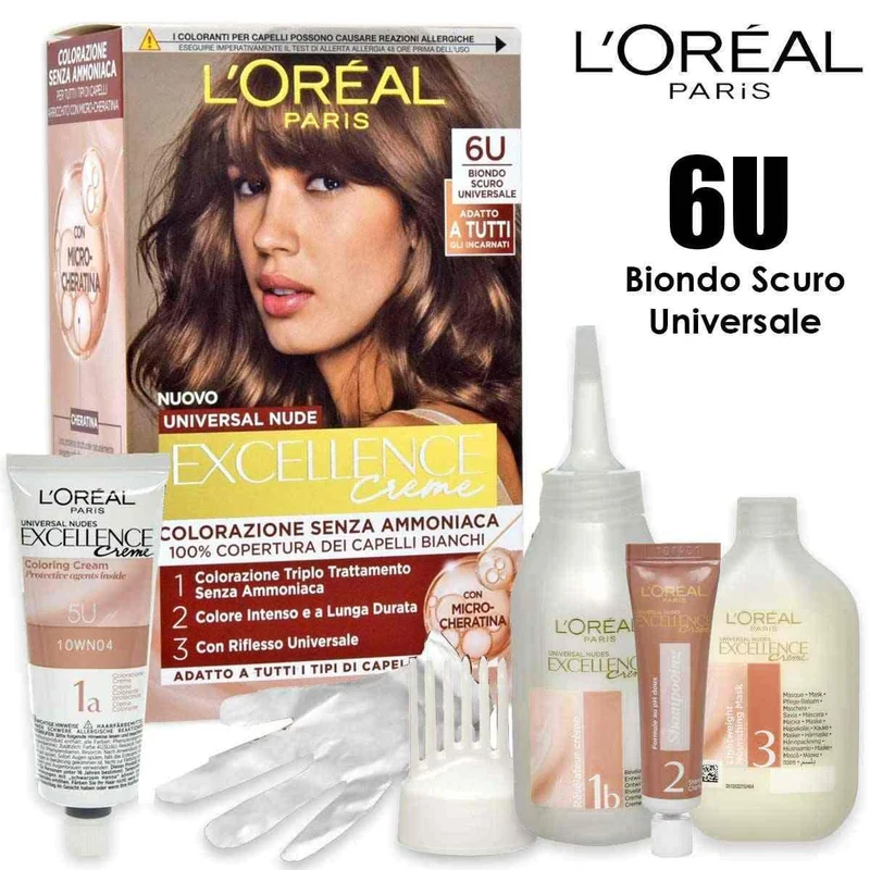 L'oréal paris Excellence Creme Universal Nude 6U biondo scuro — Tinta capelli