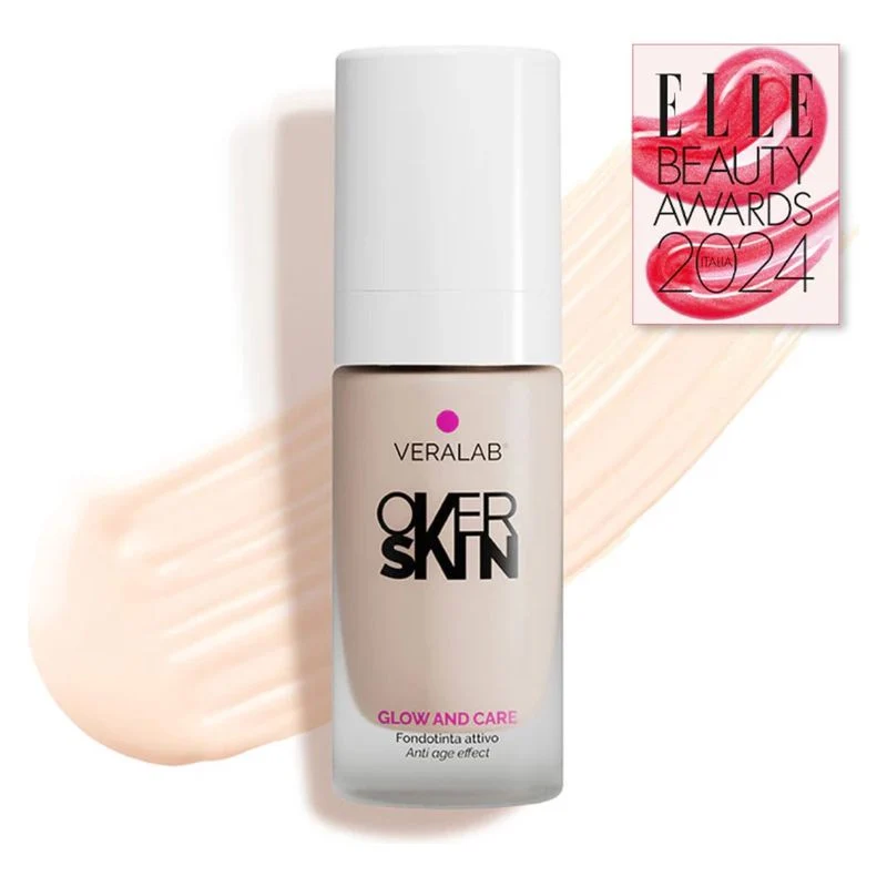 Overskin Glow And Care Fondotinta Attivo 01 Porcelain 30 ml — Fondotinta