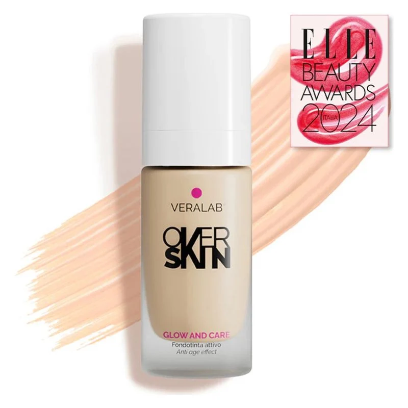 Overskin Glow And Care Fondotinta Attivo 02 Shell 30 ml — Fondotinta