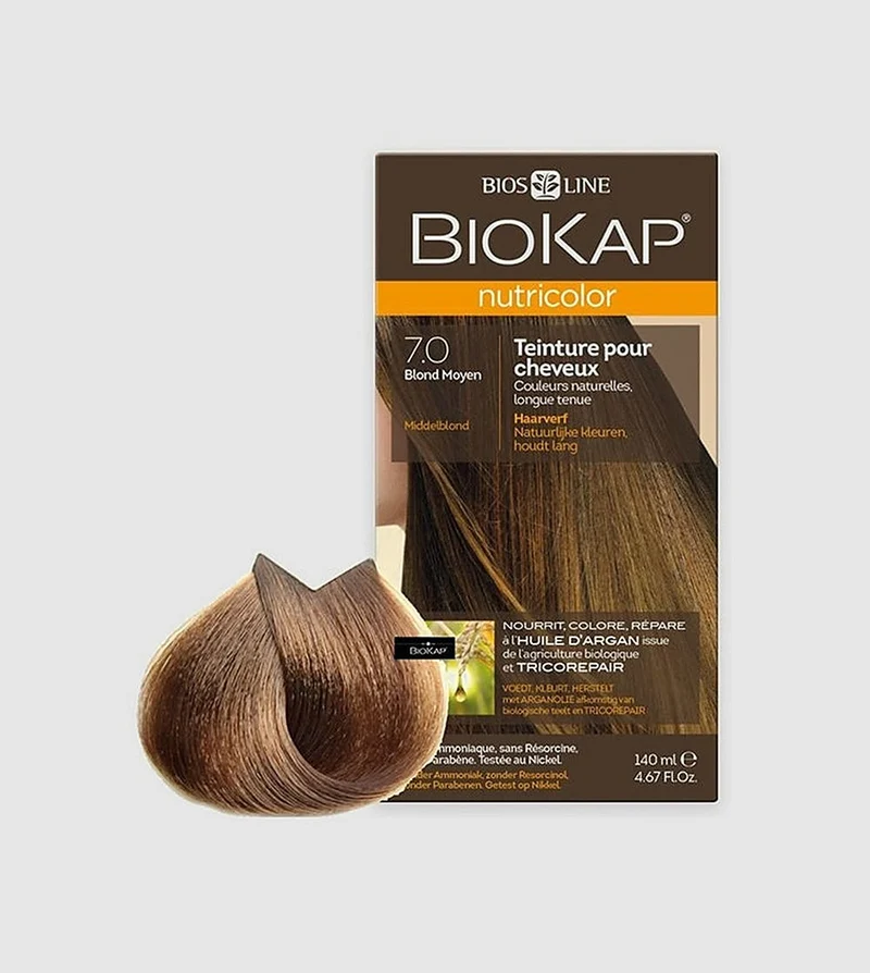 Biokap Nutricolor Delicato 7,0 Biondo Naturale Medio 140ml — Colorante per capelli