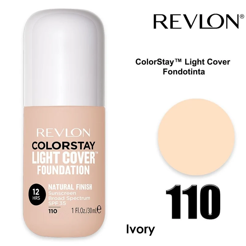 Revlon Colorstay Light Cover Fondotinta Avorio 110 — Fondotinta