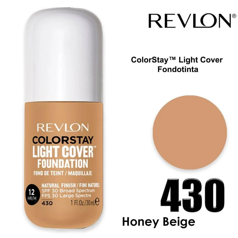 Revlon Colorstay Light Cover Fondotinta Honey Beige 430 — Fondotinta