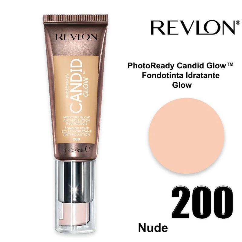 Revlon PhotoReady Candid Glow Fondotinta Nude 200 — Fondotinta