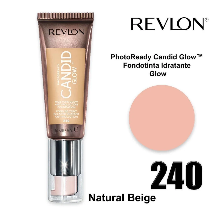 Revlon PhotoReady Candid Glow Fondotinta Natural Beige 240 — Fondotinta