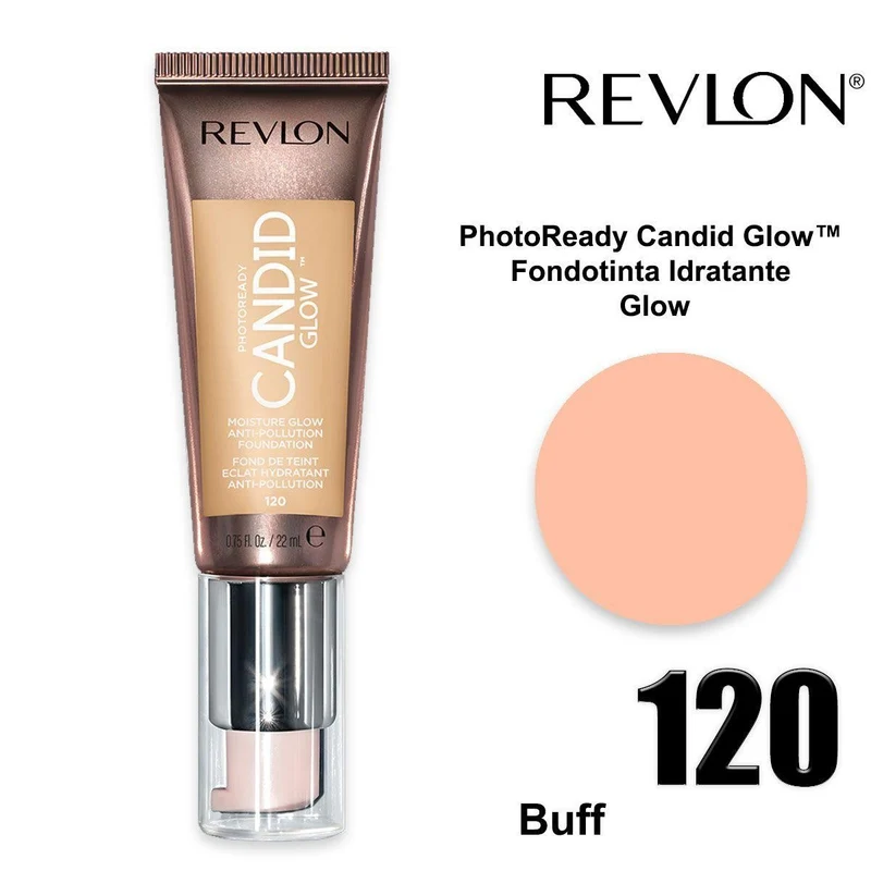 Revlon PhotoReady Candid Glow Fondotinta Buff 120 — Fondotinta