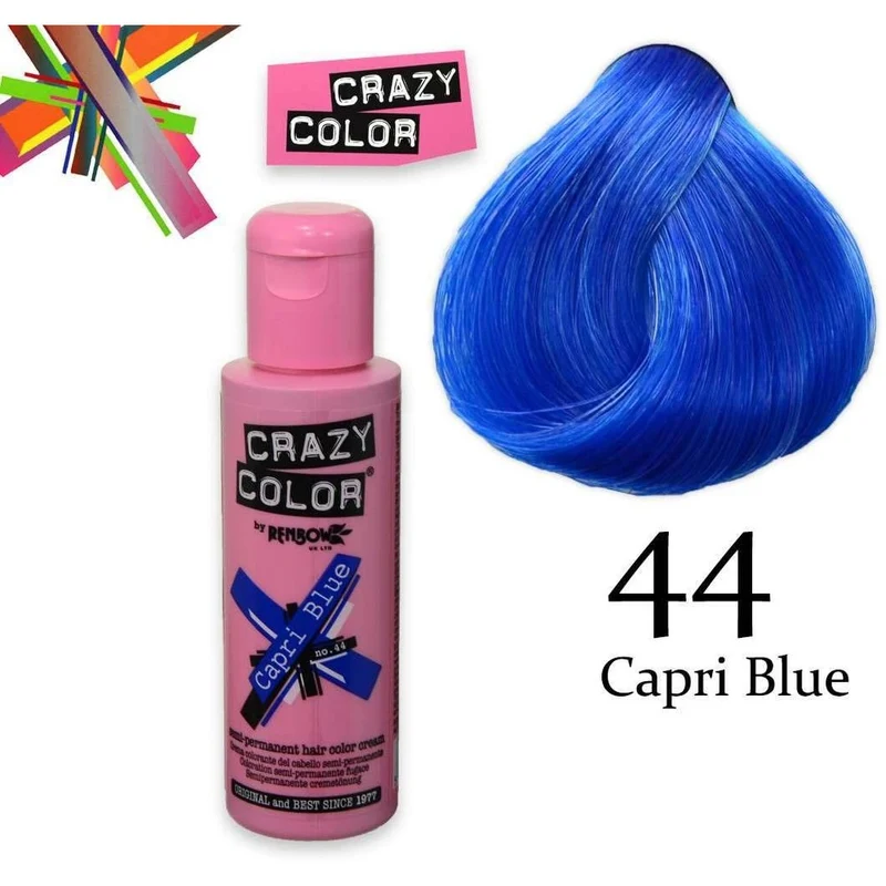Crazy Color Semipermanente 100ml Capri Blue — Colore capelli
