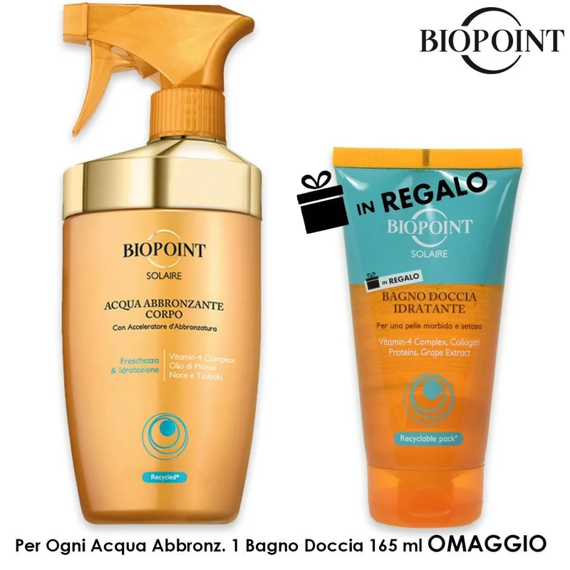 Biopoint Acqua solare abbronzante 400ml — Protezione solare