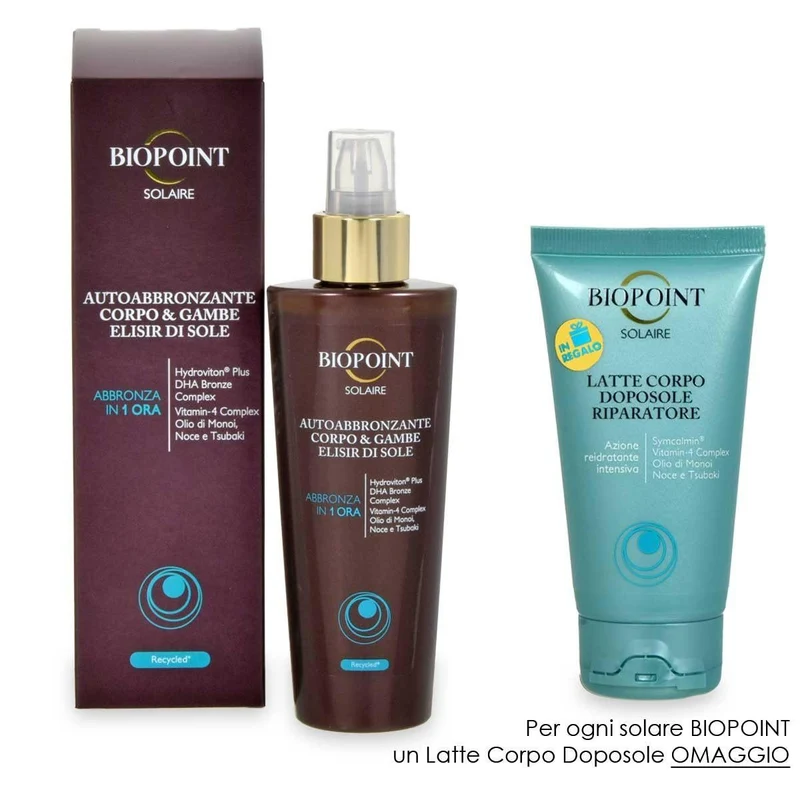 Biopoint Autoabbronzante elisir sole corpo 150ml — Protezione solare