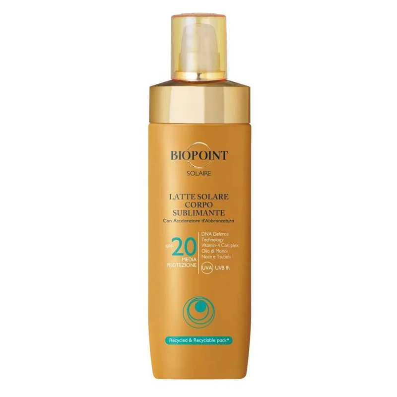 Biopoint Latte sublimativo senza gas SPF 20 250ml — Solare