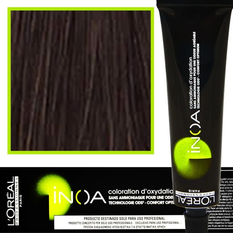 L'Oréal Inoa 5.18 Castano Chiaro Cenere Moka 60 ml — Colore capelli