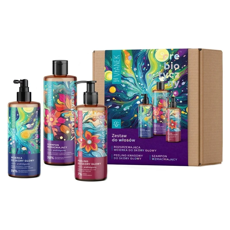 Vianek Kit prebiotico capelli balsamo 150 ml peeling 150 ml shampoo 300 ml — Set capelli