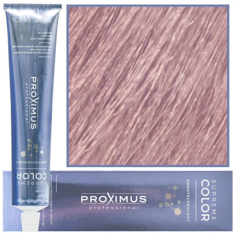 Proximus Supreme Color Nanotechnology Biondo Mogano Violetto Chiarissimo 100ml — Tinta per capelli