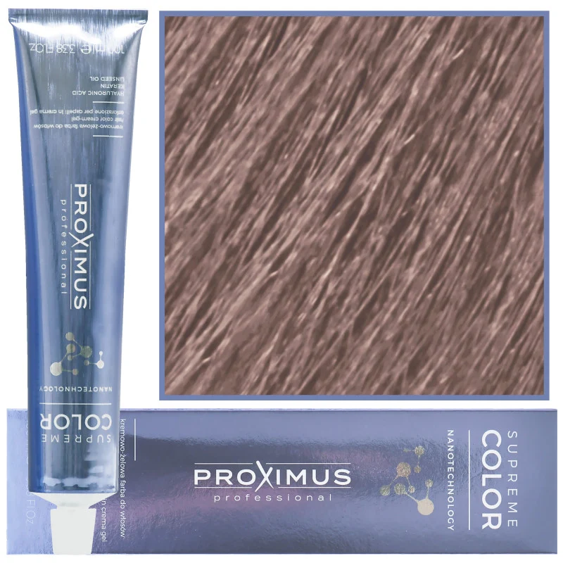 Proximus Supreme Color Nanotechnology Biondo Chiaro Castano Violetto 100ml — Tinta permanente capelli