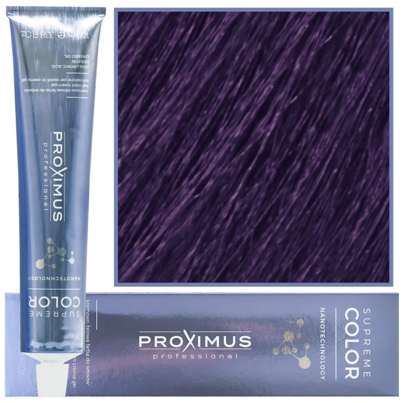 Proximus Supreme Color Nanotechnology 6,2 Biondo viola scuro intenso 100 ml — Tinta per capelli