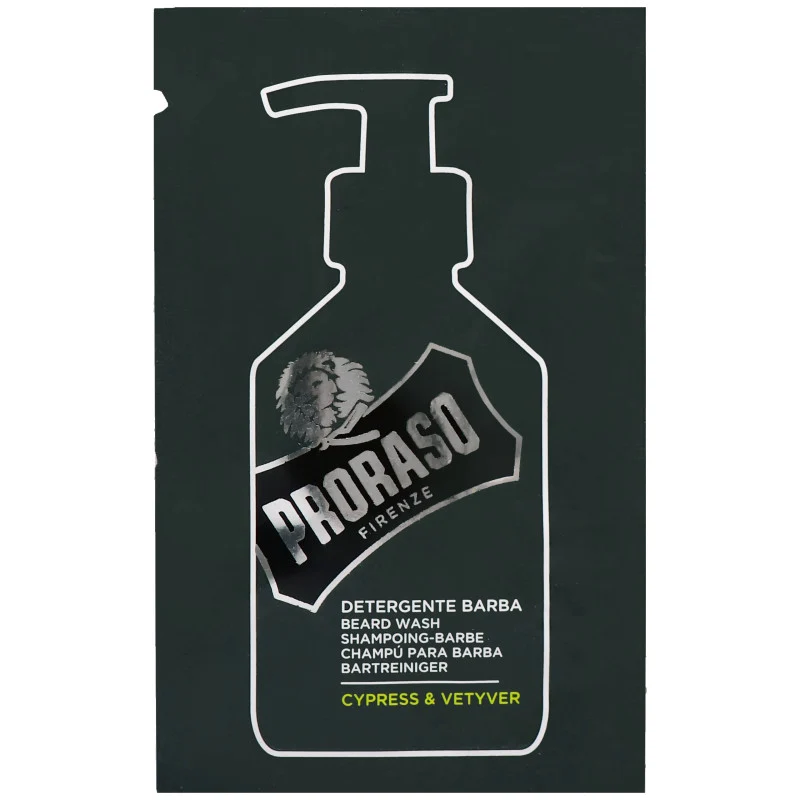Proraso Detergente barba Cypress & Vetyver 4 ml — Detergente barba