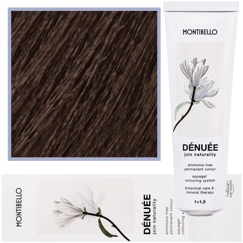 Montibello Denuee 5,23 Castano chiaro perlato dorato 60ml — Tintura per capelli