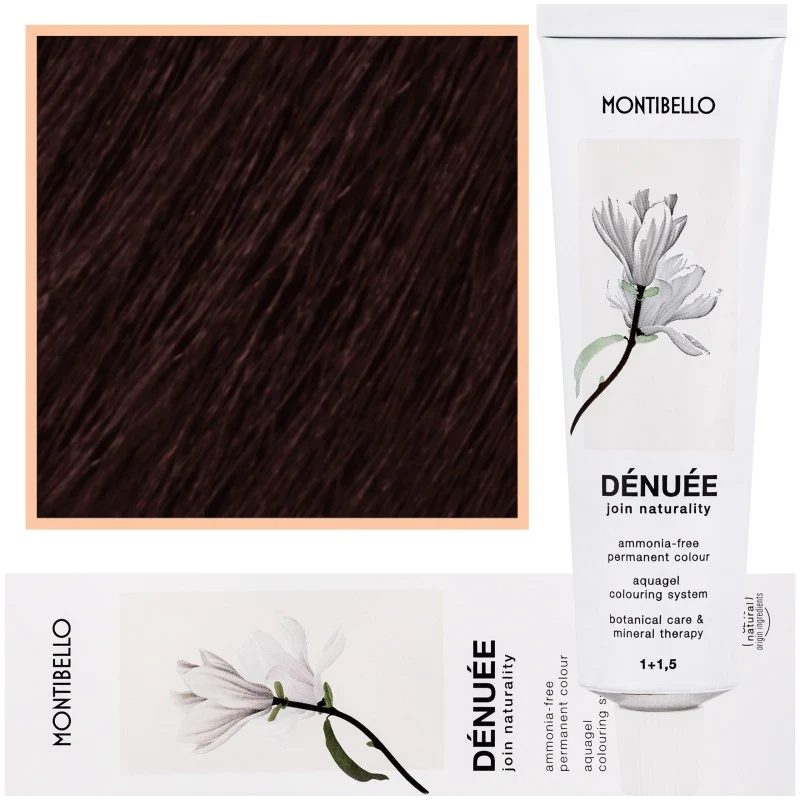 Montibello Denuee 4,60 Castano medio naturale 60ml — Tintura per capelli