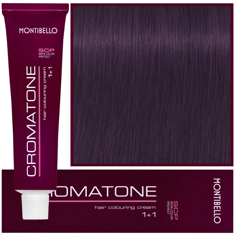 Montibello Cromatone 4,8 Marrone viola medio 60ml — Tintura per capelli