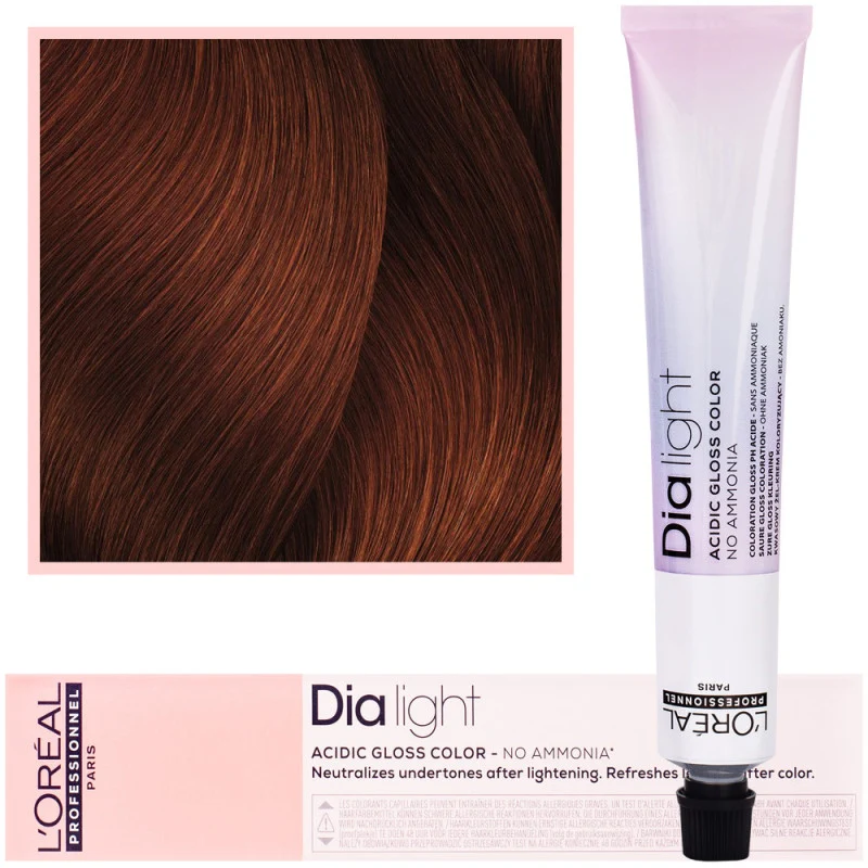 L'Oréal Dia Light 50ml 6.46 Biondo Scuro Rame Rosso — Tinta per capelli