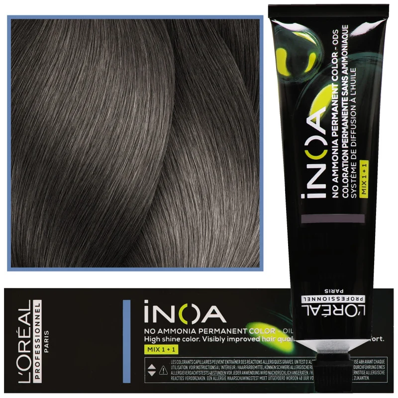L'oréal Inoa 7.11 Biondo cenere intenso 60 ml — Tinta per capelli