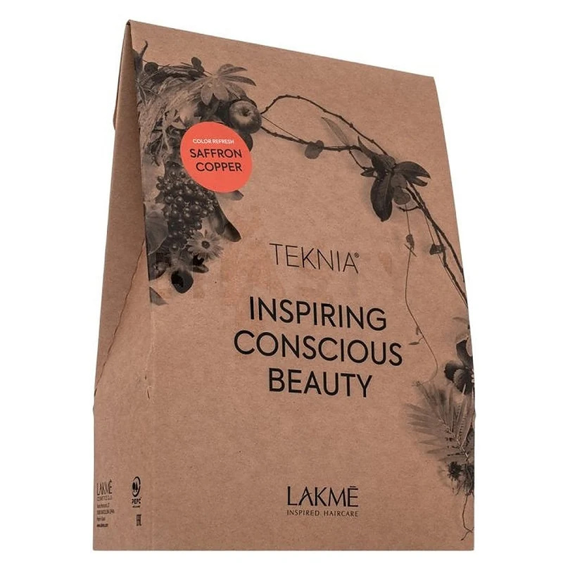 Lakmé Teknia Color Refresh Saffron Copper Kit 300ml+250ml — Kit trattamento colore