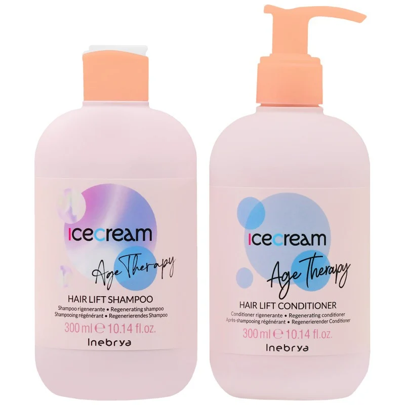 Inebrya Ice Cream Set Shampoo Balsamo 300ml — Kit shampoo e balsamo
