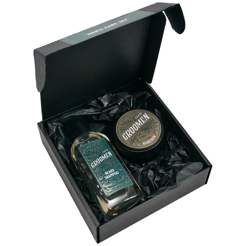 Groomen Set barba EARTH Shampoo Balsamo 150ml 50g — Set barba