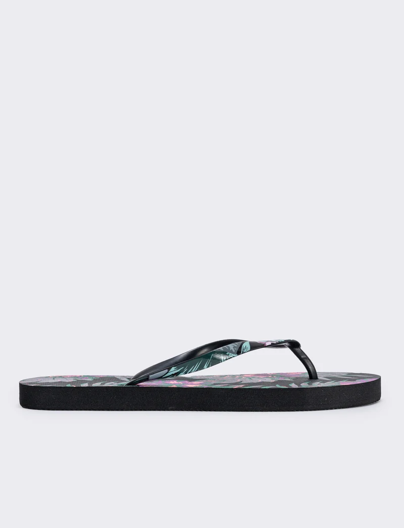 Infradito tropicali da in PVC - Nero