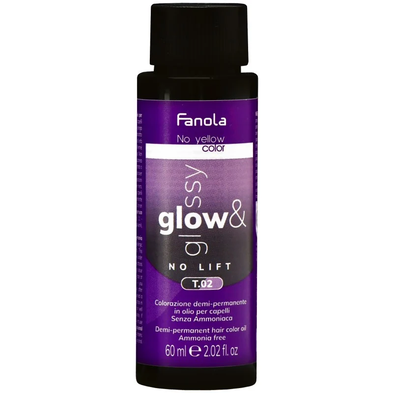 Fanola No Yellow Glow&Glossy Toner 60ml T.02 — Toner capelli