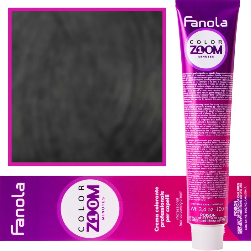 Fanola Color Zoom 100ml 1.0 Nero — Tinta per capelli