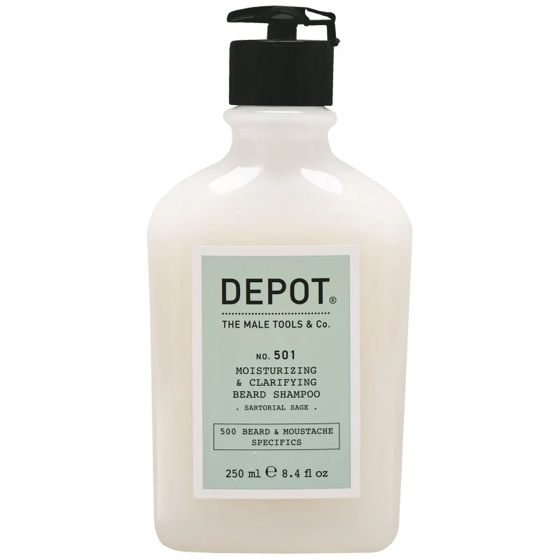 Depot NO. 501 Shampoo idratante purificante barba Sartorial Sage 250ml — Shampoo