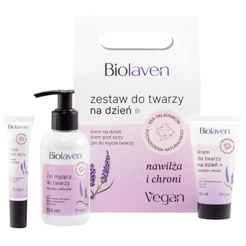 Biolaven Set cura viso giorno 150 ml + 50 ml + 15 ml — Set skincare viso
