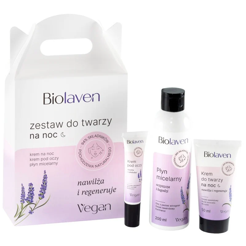 Biolaven Set cura viso notte 200 ml + 50 ml + 15 ml — Set cura viso