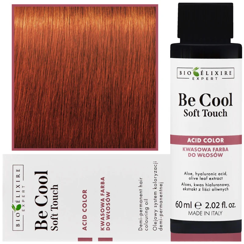 Bioélixire Be Cool Soft Touch 8.34 Biondo dorato ramato chiaro 60ml — Tinta per capelli