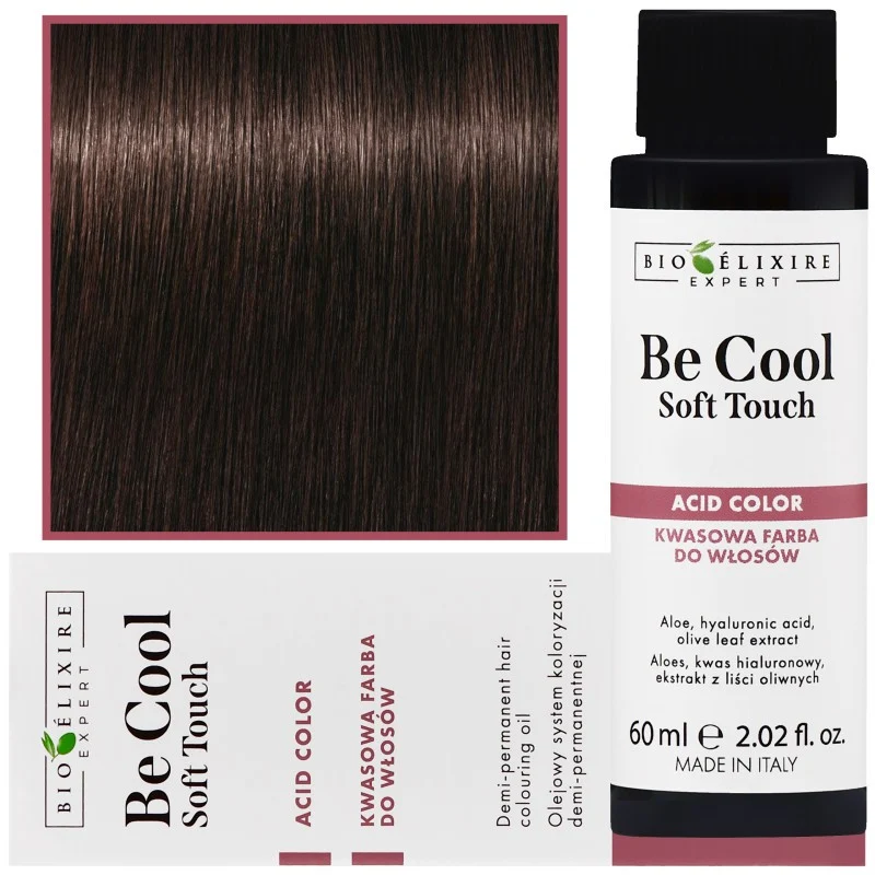 Bioélixire Be Cool Soft Touch 4.1 Castano cenere medio 60ml — Tinta per capelli