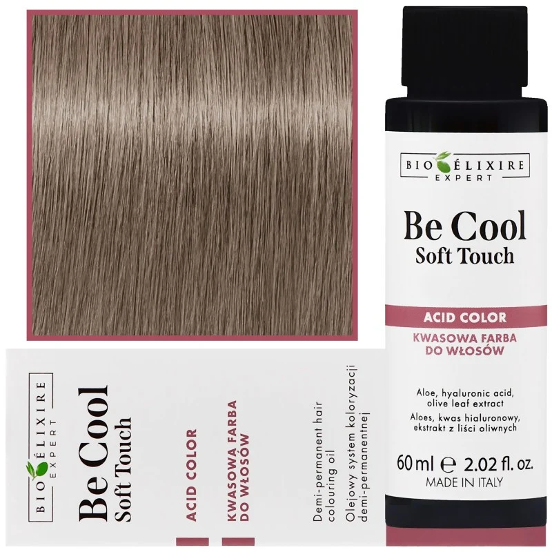Bioélixire Be Cool Soft Touch 7.13 Biondo cenere dorato medio 60ml — Tinta per capelli