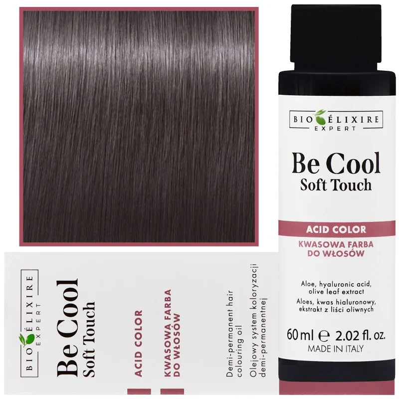 Bioélixire Be Cool Soft Touch 7.11 Biondo cenere medio-intenso 60ml — Tinta per capelli