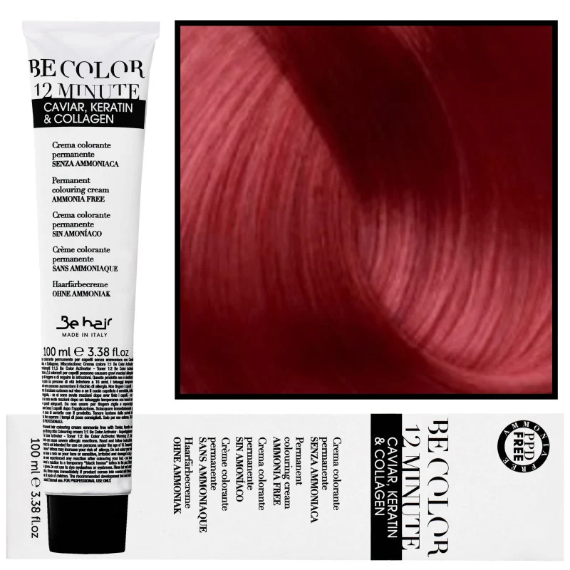 Be Hair Be Color 12 minuti 100ml 6,6 Biondo scuro rosso — Tintura per capelli