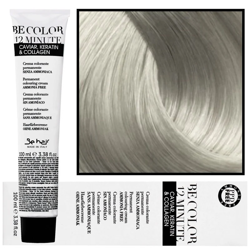 Be Hair Be Color 12 Minuti 10.1 Biondo Cenere Chiarissimo Extra 100 ml — Tinta Capelli