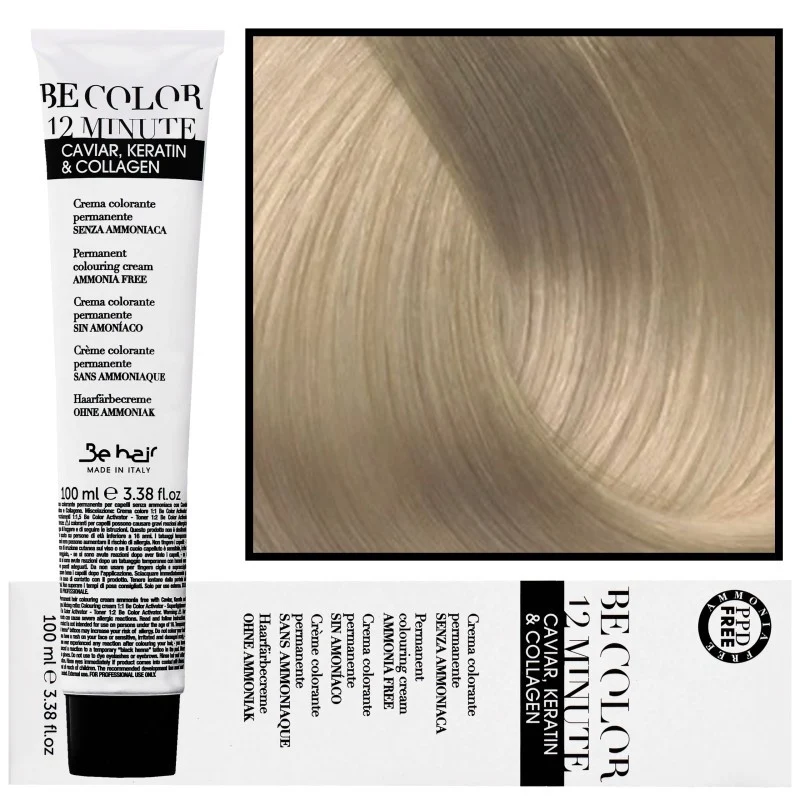 Be Hair Be Color Tintura 12 minuti 9,0 Biondo Chiarissimo 100 ml — Tintura per capelli