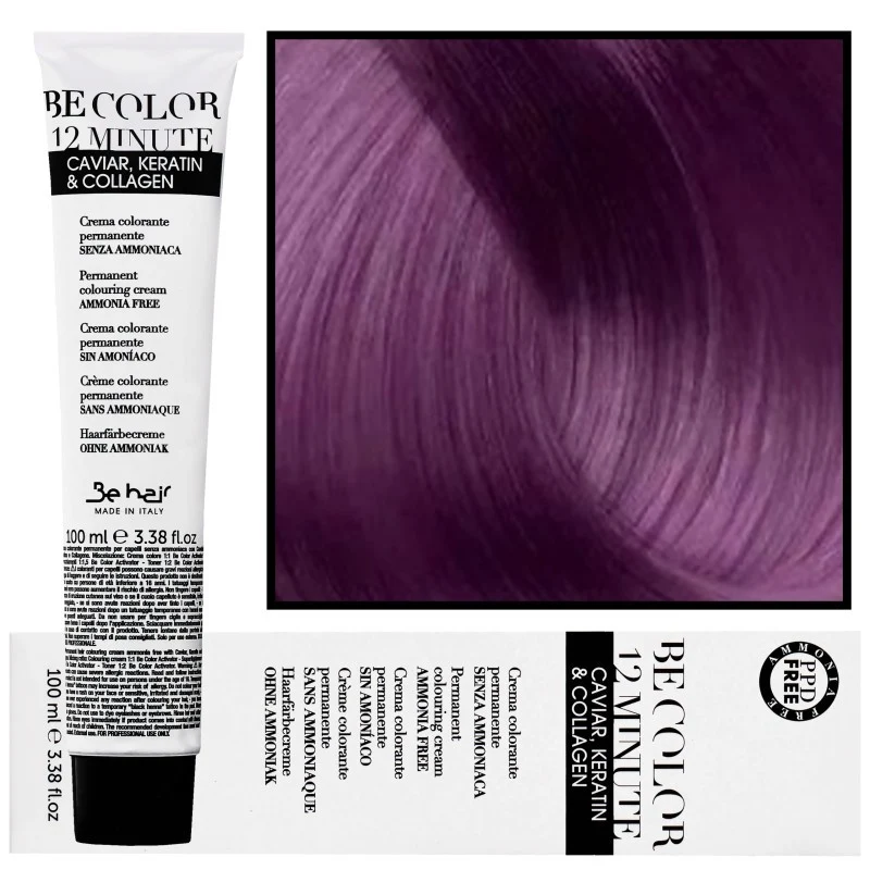 Be Hair Be Color Tintura 12 minuti 5,2 Castano Chiaro Viola 100 ml — Tinta per capelli