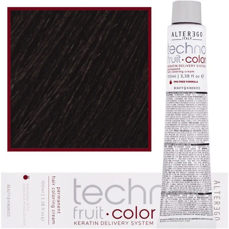 Alter ego Technofruit Color 7/11 Biondo Cenere Intenso 100 ml — Tinta per capelli