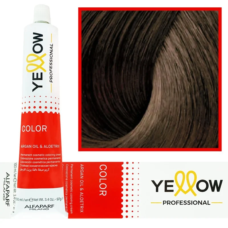 Alfaparf Yellow Tinta 7.00 Biondo Medio Intenso 100ml — Tinta capelli