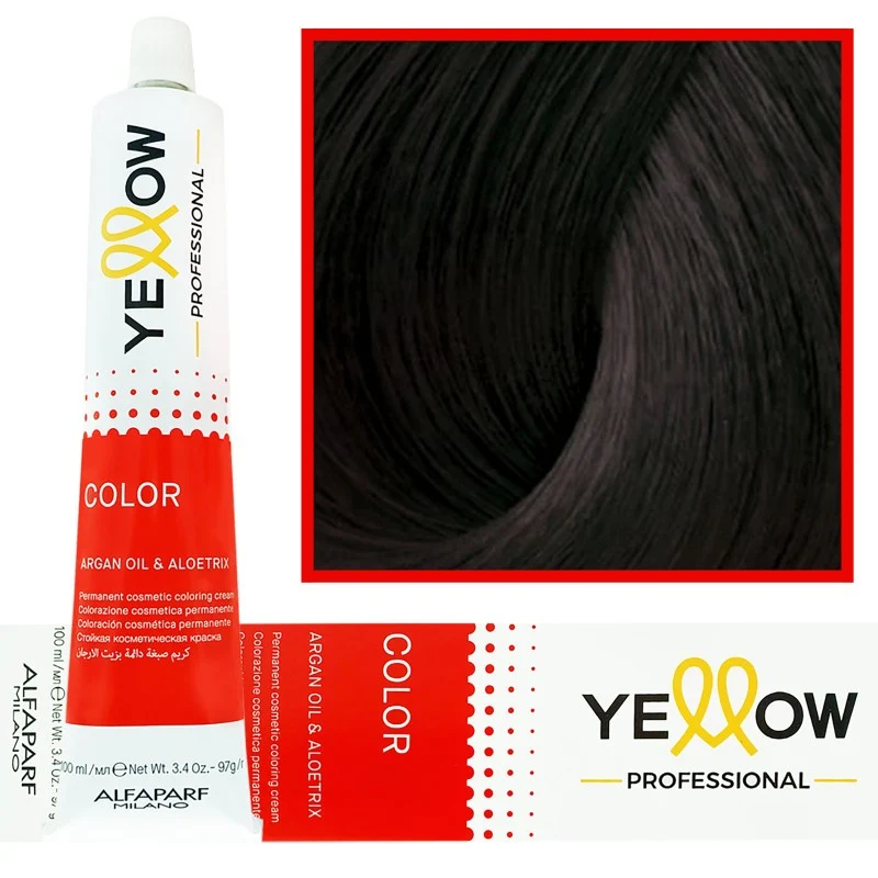 Alfaparf Yellow Tinta 5.00 Castano Chiaro Intenso 100ml — Tinta permanente capelli