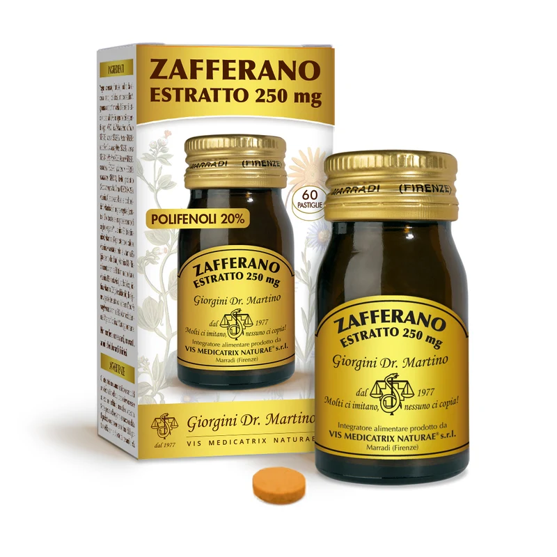 Dr Giorgini Zafferano Estratto 250 mg 30 g — Pastiglie