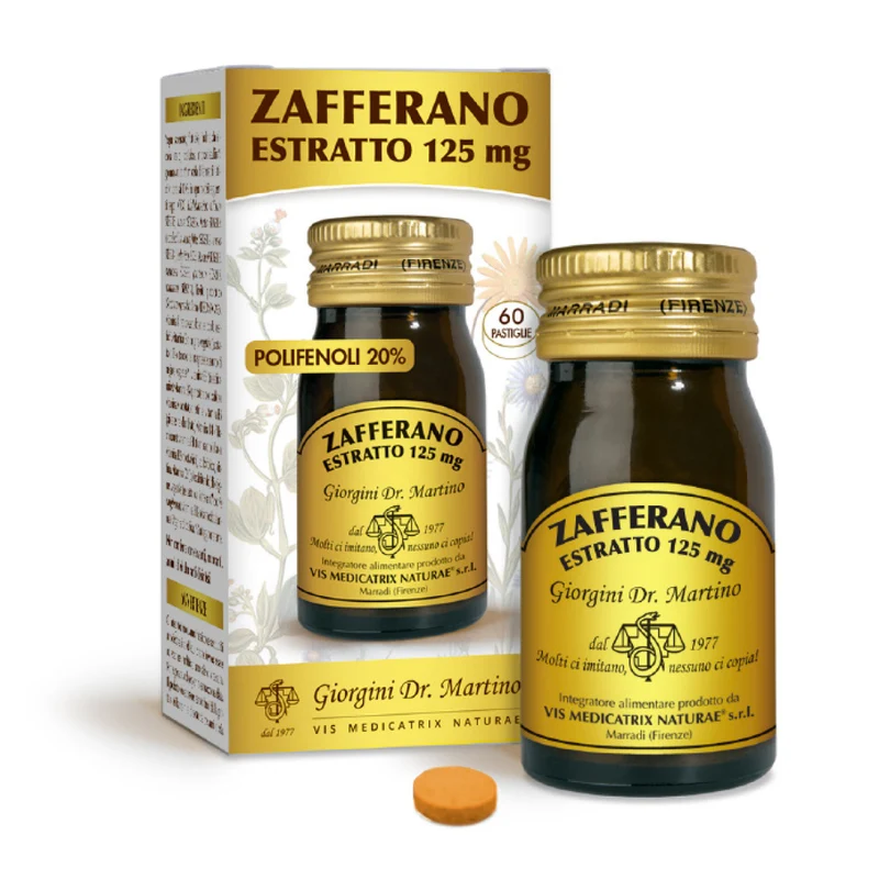 Dr Giorgini Zafferano Estratto 125 mg 30 g — Pastiglie