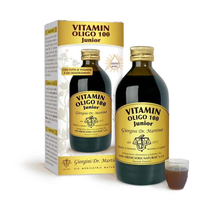 Dr Giorgini Vitamin Oligo 100 Junior Liquido Analcoolico 200 ml — Integratore