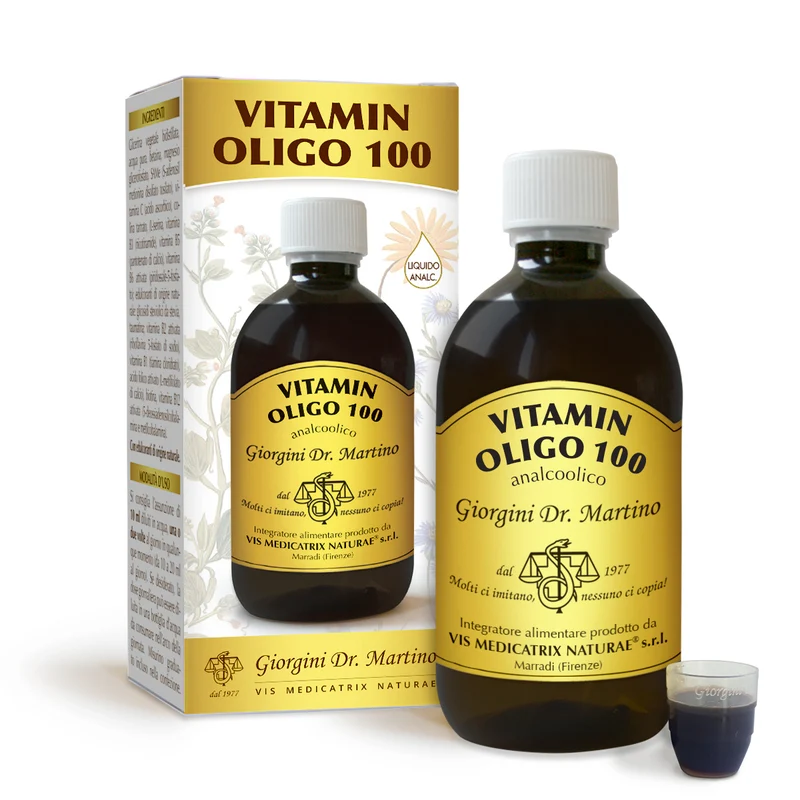 Dr Giorgini Vitamin Oligo 100 Liquido Analcoolico 500 ml — Integratore